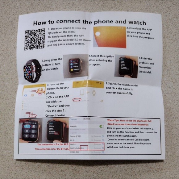 Smart Watch w/ Call Info Calories, Heart Rate, BP Monitor, Sleep, Fitness WHITE!
